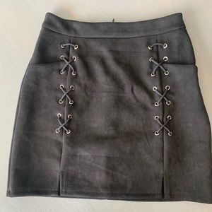 Amazon Suede Tie Up Skirt